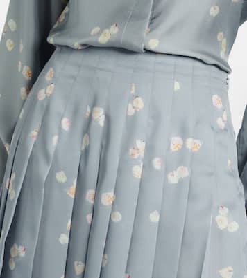 Monti floral pleated midi skirt | Altuzarra