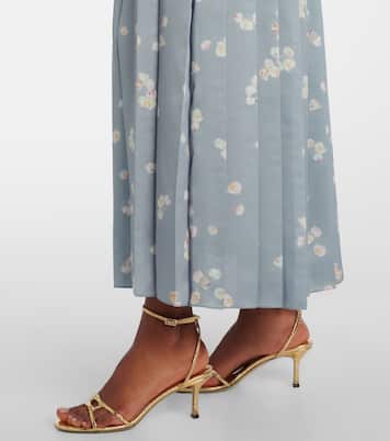 Monti floral pleated midi skirt | Altuzarra
