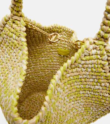 Lotus Mini raffia tote bag | Khaite