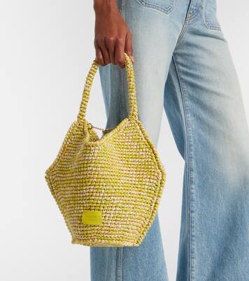 Lotus Mini raffia tote bag | Khaite