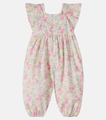 Baby floral smocked cotton playsuit | Tartine et Chocolat