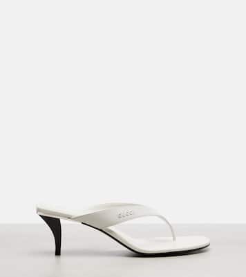 Sandali infradito Vittoria in pelle | Gucci