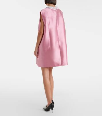 Embellished wool and silk minidress | Prada