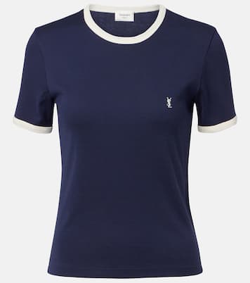T-Shirt Cassandre aus Baumwoll-Jersey | Saint Laurent
