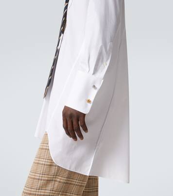 Silk-trimmed cotton shirt | Junya Watanabe