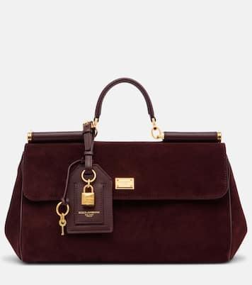 Sicily Medium suede top-handle bag | Dolce&Gabbana