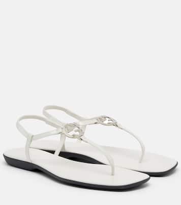 Sandales Interlocking G en cuir verni | Gucci