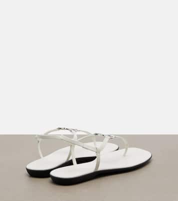 Sandales Interlocking G en cuir verni | Gucci