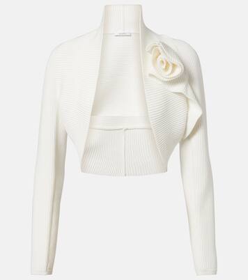 Knitted floral-appliqué shrug  | Max Mara