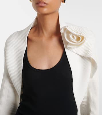 Knitted floral-appliqué shrug  | Max Mara