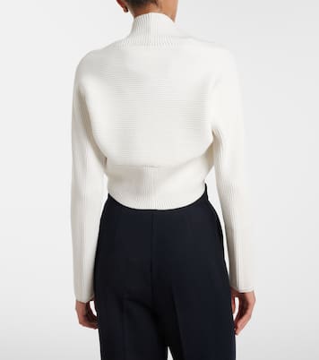 Knitted floral-appliqué shrug  | Max Mara