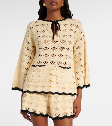 Top Aster de croché de algodón | Zimmermann