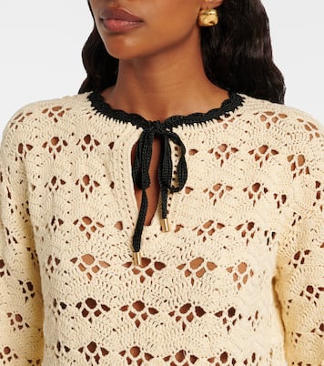 Top Aster de croché de algodón | Zimmermann