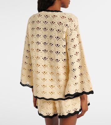 Top Aster de croché de algodón | Zimmermann