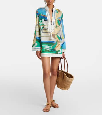 Printed cotton voile tunic | Tory Burch