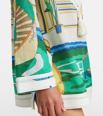 Printed cotton voile tunic | Tory Burch