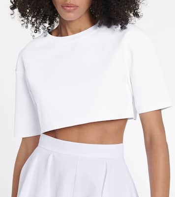 Crop top de punto elastizado | Alaïa