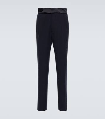 Slim-fit linen pants | Giorgio Armani