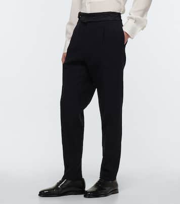 Slim-fit linen pants | Giorgio Armani