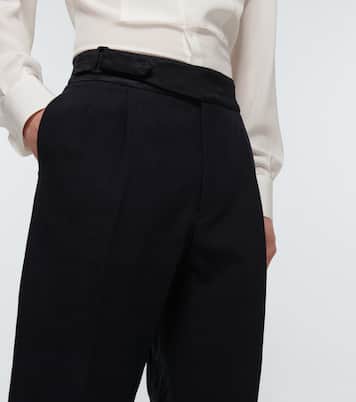 Slim-fit linen pants | Giorgio Armani