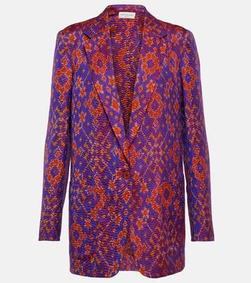 Bedruckter Blazer aus Seide | Dries Van Noten