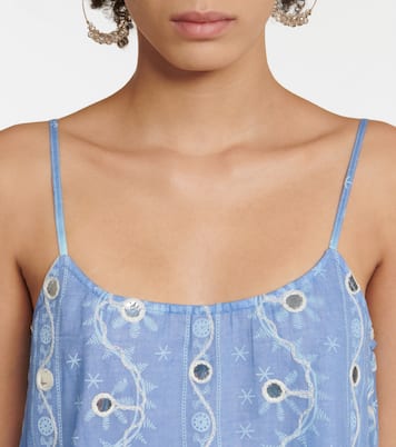 Robe brodée en coton | Juliet Dunn