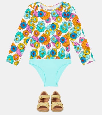 Marguerites floral rashguard swimsuit | Vilebrequin Kids