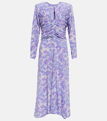 Robe midi Telima imprimée en soie | Isabel Marant
