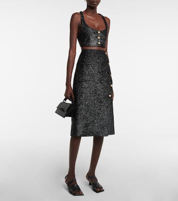 Cropped-Top Sparkle | Ganni