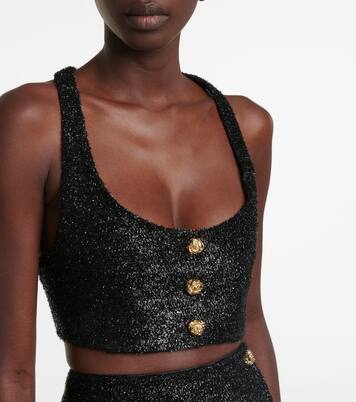 Cropped-Top Sparkle | Ganni