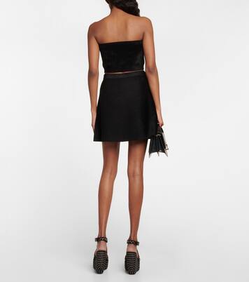 Velvet bandeau top | Alaïa