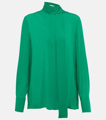 Blouse à lavallière en soie | Valentino
