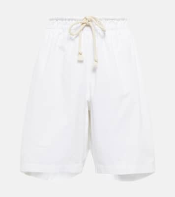High-Rise Shorts aus Baumwolle | Jil Sander