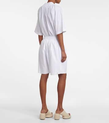 High-Rise Shorts aus Baumwolle | Jil Sander