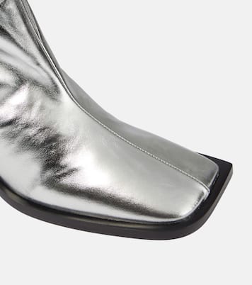 Metallic leather knee-high boots | Jil Sander