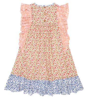 Jyoti floral ruffle-detail cotton dress | Louise Misha