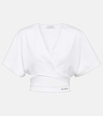 Cropped-Top aus Baumwoll-Jersey | Alaïa