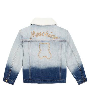 Embroidered ombré denim jacket | Moschino Kids