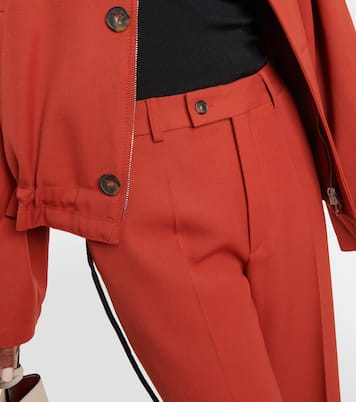 Weite Hose aus Woll-Crêpe | Tod's