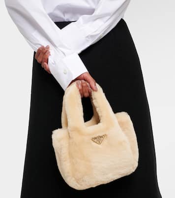 Tote Bag Mini aus Shearling | Prada