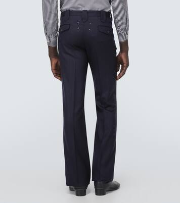 Herringbone wool straight pants | Maison Margiela