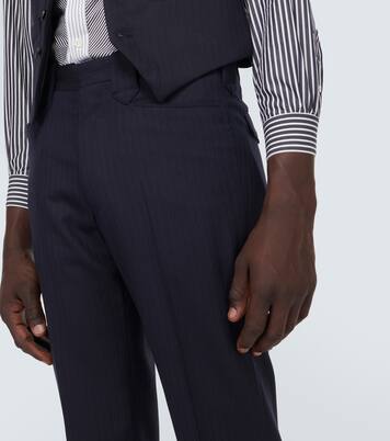 Herringbone wool straight pants | Maison Margiela