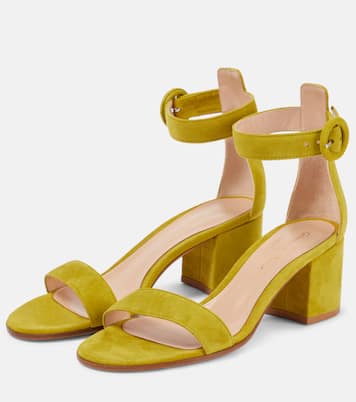 Sandalen Versilia 60 aus Veloursleder | Gianvito Rossi