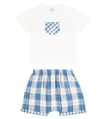 Baby cotton T-shirt and shorts set | Il Gufo