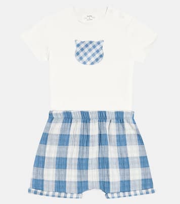 Baby cotton T-shirt and shorts set | Il Gufo