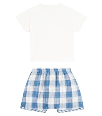 Baby cotton T-shirt and shorts set | Il Gufo