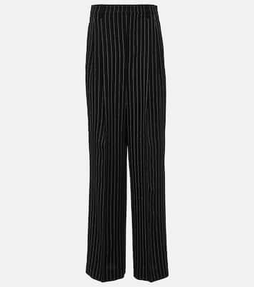 High-rise wool wide-leg pants | Ami Paris
