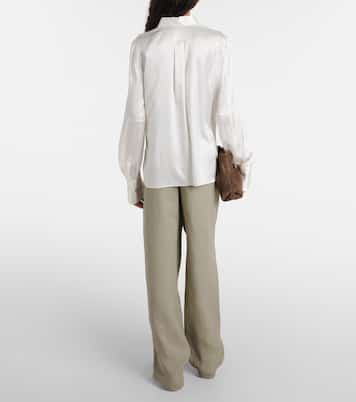 Bluse aus Satin | Brunello Cucinelli