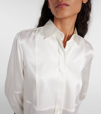 Bluse aus Satin | Brunello Cucinelli