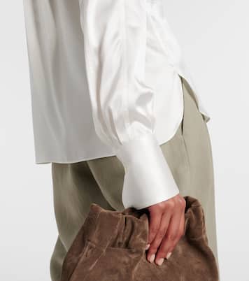 Bluse aus Satin | Brunello Cucinelli